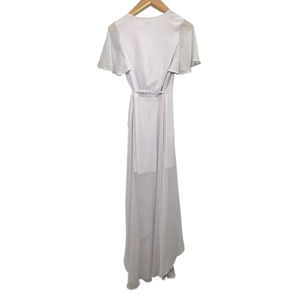 Show me your mumu NWT Sophia wrap dress in soft lavender size small - Picture 4 of 7